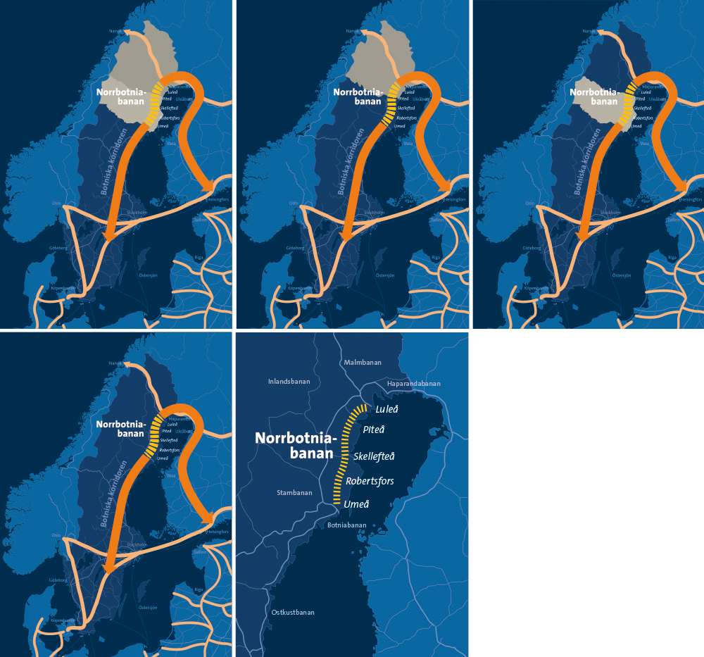 Svenska Kartor Norrbotniabanan